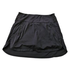 Athleta Fairway Golf Skort 16" Womens 2X Black Pickleball Athleisure Stretch Gym